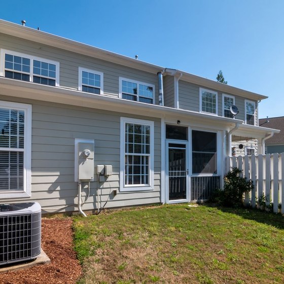 Home exterior with new seamless gutters and roofline trim